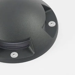 Lindby gulv-spotlight med LED Huban, 15 cm, 4 lyskilder, antracit