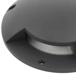 Lindby gulv-spotlight med LED Cormac, 2 lyskilder, Ø 21 cm, IP67