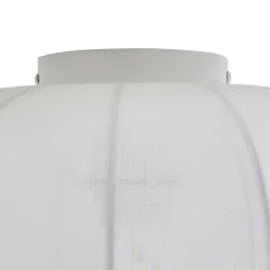 Lindby Helin loftlampe, hvid, stof, Ø 35 cm