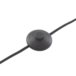 Lindby Herry gulvlampe, sort, træ, trefod, 153 cm