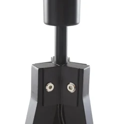 Lindby Herry gulvlampe, sort, træ, trefod, 153 cm