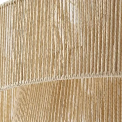 Lindby hængelampe Anuva, natur, papir, Ø 45 cm