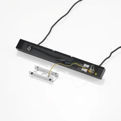 Lindby hængelampe Baliko, sort/messing, 5 lyskilder, GU10