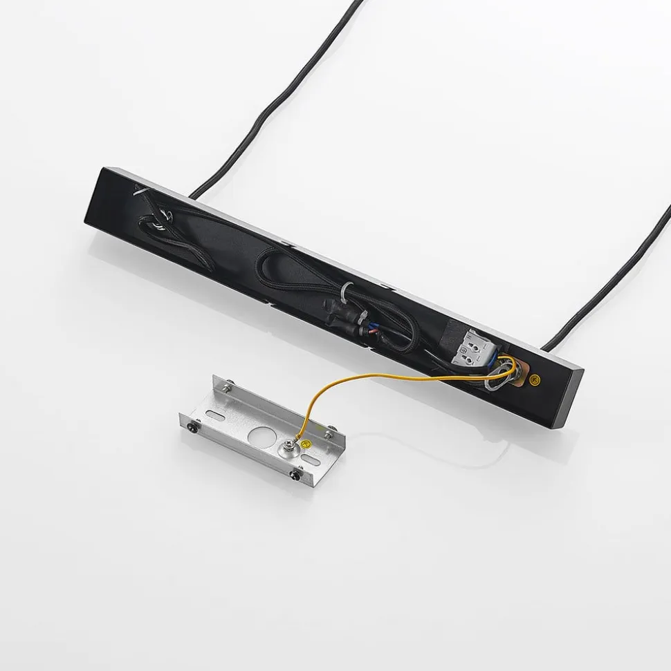 Lindby hængelampe Baliko, sort, 116 cm, 5 lyskilder, GU10