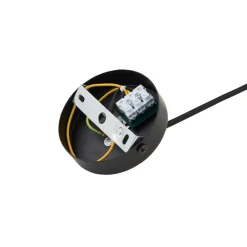 Lindby hængelampe Clarine, sort/hvid, Ø 32 cm, metal