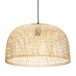 Lindby hængelampe Dabila, bambus, Ø 45 cm, E27