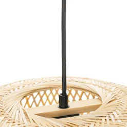 Lindby hængelampe Dabila, bambus, Ø 45 cm, E27