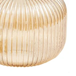 Lindby hængelampe Doroteo, 25 cm, 1 lyskilde, ravfarvet, glas