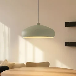 Lindby hængelampe Elover, lysegrøn, Ø 45 cm, jern