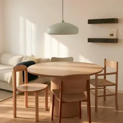 Lindby hængelampe Elover, lysegrøn, Ø 45 cm, jern