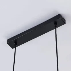 Lindby hængelampe Emily, 72 cm, sort, 3 lyskilder, metal