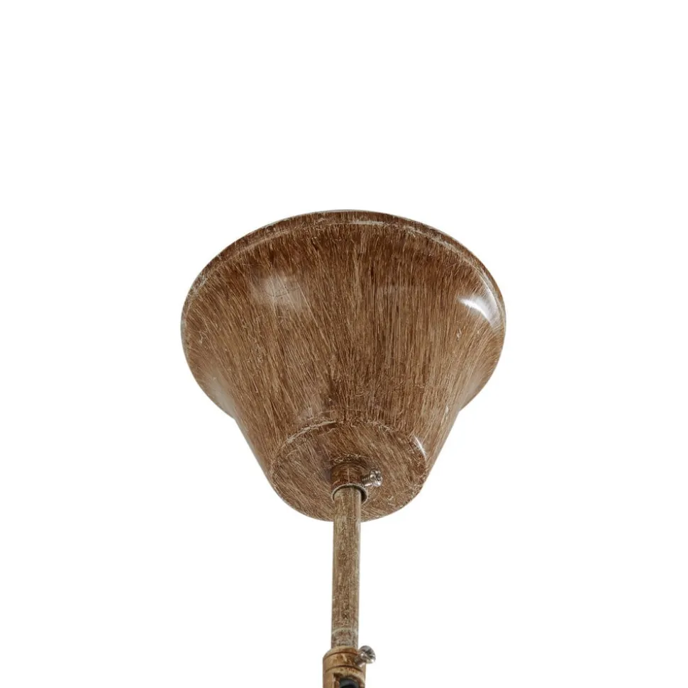 Lindby hængelampe Fibi, brun, gevir, 6 lyskilder E14