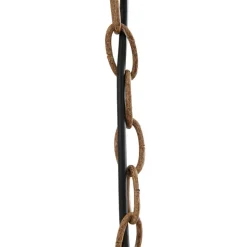 Lindby hængelampe Fibi, brun, gevir, 6 lyskilder E14