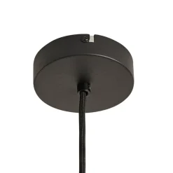 Lindby Hængelampe Haldor, hør, vævet, natur, Ø 40 cm