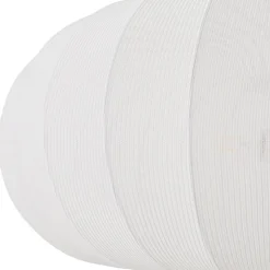 Lindby hængelampe Helin, hvid, Ø 70 cm, tekstil, 3 x E27