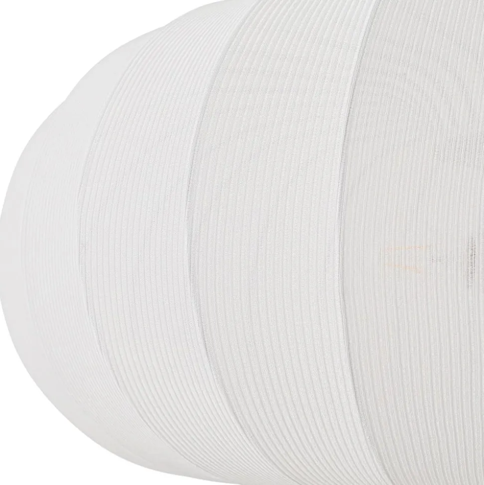 Lindby hængelampe Helin, hvid, Ø 70 cm, tekstil, 3 x E27