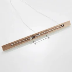 Lindby hængelampe Imarin, 3 lyskilder, hvid, tekstil, 100 cm