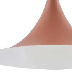 Lindby hængelampe Jarl, brun, metal, Ø 35 cm, G9