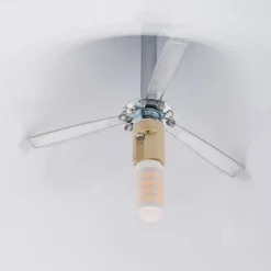 Lindby hængelampe Jarl, brun, metal, Ø 35 cm, G9