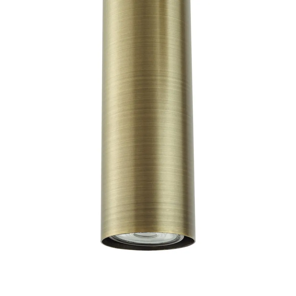 Lindby hængelampe Joffrey, Ø 24 cm, messing, 3 lyskilder, GU10