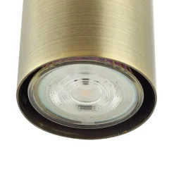 Lindby hængelampe Joffrey, Ø 24 cm, messing, 3 lyskilder, GU10