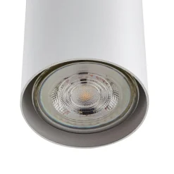 Lindby hængelampe Joffrey, 76 cm, hvid, 4 lyskilder, GU10