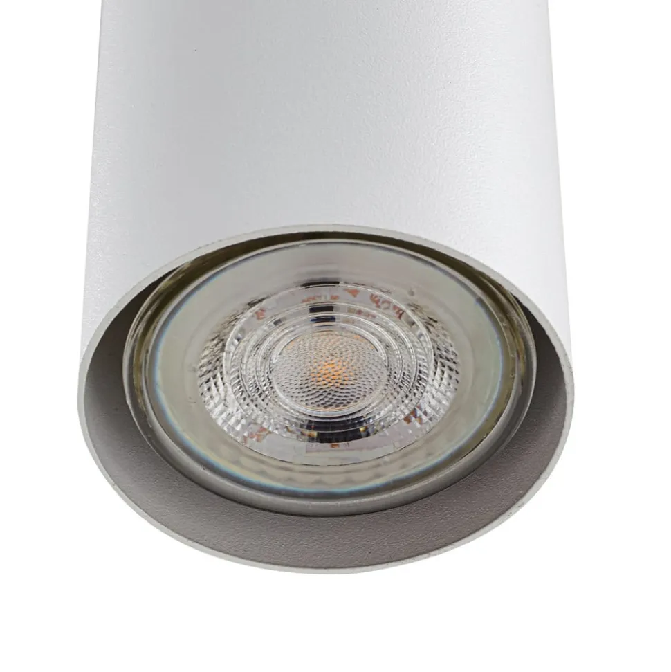 Lindby hængelampe Joffrey, 76 cm, hvid, 4 lyskilder, GU10