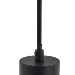 Lindby hængelampe Joffrey, 76 cm, sort, 4 lyskilder, GU10