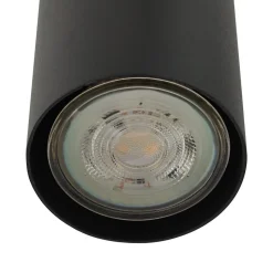 Lindby hængelampe Joffrey, Ø 24 cm, sort, 3 lyskilder, GU10