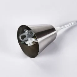 Lindby hængelampe Marike, Ø 40 cm, hvid, glas, kugle, E27