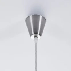 Lindby hængelampe Marike, Ø 30 cm, hvid, glas, kugle, E27