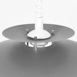 Lindby hængelampe Nadija, grå, 43 cm, højdejusterbar, E27