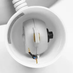 Lindby hængelampe Nadija, grå, 43 cm, højdejusterbar, E27