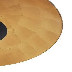 Lindby hængelampe Narisara, Ø 80 cm, E27, sort-guld