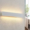 Lindby Ignazia LED-væglampe, 47 cm, hvid, metal, op/ned