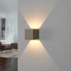 Lindby Jayden væglampe i kantet form, sæt med 2 stk