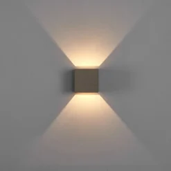 Lindby Jayden væglampe i kantet form, sæt med 2 stk