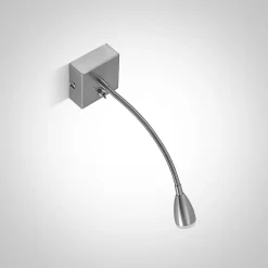 Lindby Jolka LED-læselampe, afbryder, nikkel