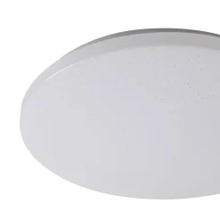 Lindby LED udendørs loftslampe Astera, hvid, 3.000 K, Ø 33 cm
