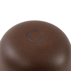 Lindby LED-bordlampe Arietty, brun, dæmpbar, IP65