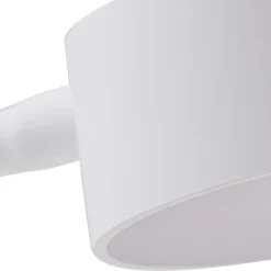 Lindby LED-bordlampe Maori, hvid, metal, CCT, dæmpbar