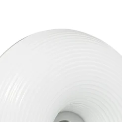 Lindby LED-bord-/væglampe Fjora, hvid/krom, Ø 30 cm, dæmpbar