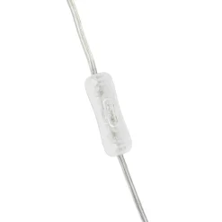 Lindby LED-bord-/væglampe Fjora, orange/krom, Ø30cm, dæmpbar