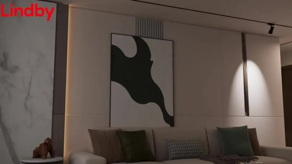 Lindby LED-driver Lumaro, sort, længde 67,5 cm, 100W