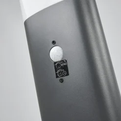 Lindby LED-gadelampe Marius, 80 cm, antracit, sensor