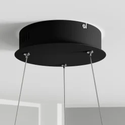 Lindby LED-hængelampe Davian, messingfarvet, 49 cm, dæmpbar