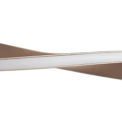 Lindby LED-hængelampe Jaren, sort/brun, 100 cm, CCT