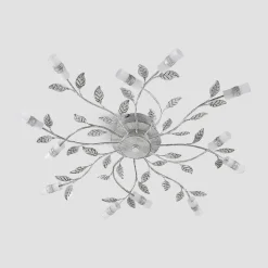 Lindby LED-loftlampe Bolonia, bronze/hvid, Ø 80 cm