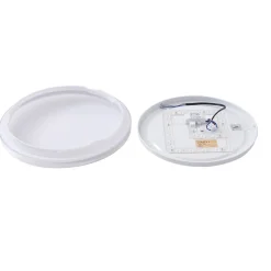 Lindby LED-loftlampe Comora, Ø 35 cm, hvid, IP44, 3000K