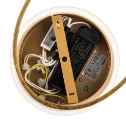 Lindby LED-loftlampe Dorle, Ø 60 cm, guld, aluminium